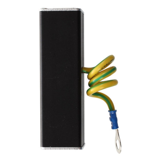 Rj45 Plug Ethernet Network Surge Protector Thunder Arrester 100mhz Black Silver Tone none