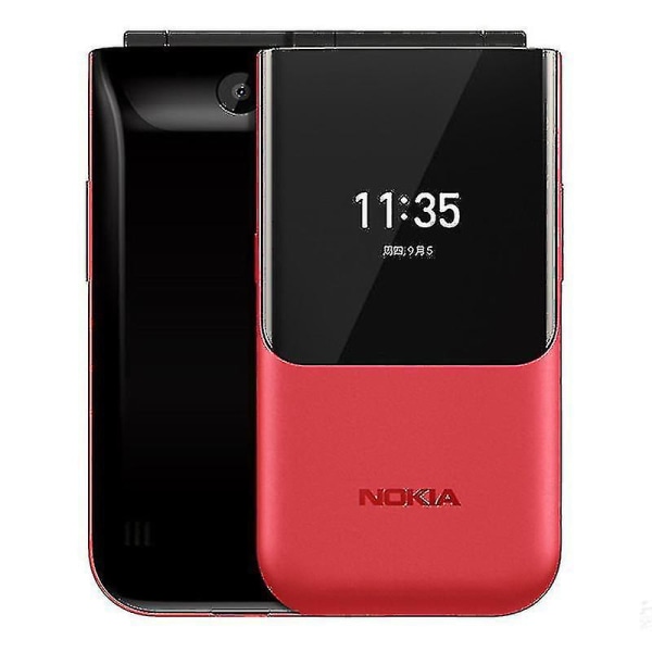 2720 ​​Flip Phone Dual Screen Dual Card Dubbel standby-funktion Äldre maskin Red