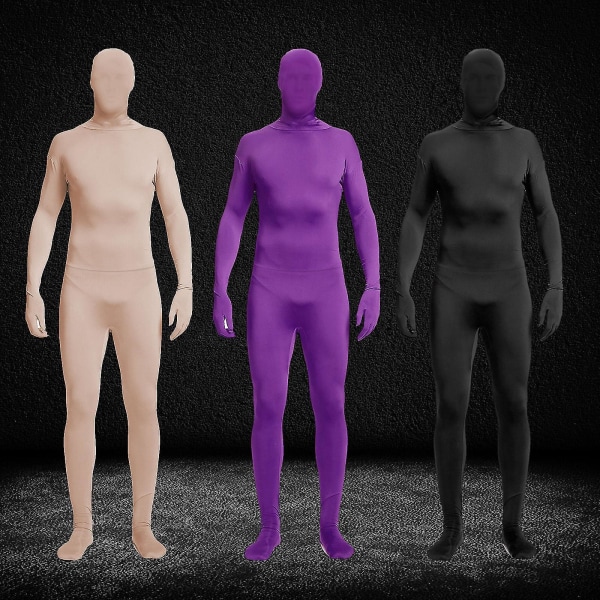 Helkroppsdräkt Unisex Spandex Stretch Vuxen Kostym Zentai Försvinnande Man Body Suit Hk Nude Color 190CM