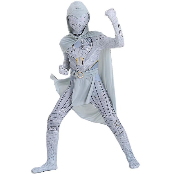 Barn/män Moon Kight Cosplay Kostym Jumpsuit Body Bälte Cape Set Halloween Fancy Dress Outfit Tmall S Mens