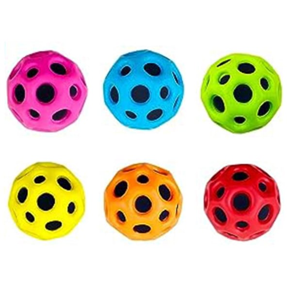 Rymdbollar Extrem hög studsande boll & popljud Meteor rymdbollleksak, pop studsboll Gummistudsboll Sensorisk boll för barn Vuxna Yellow none