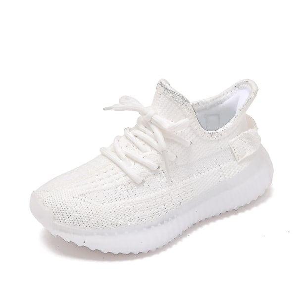 Kids Sneakers Andas löparskor Mode Sportskor Yj1006 White 32