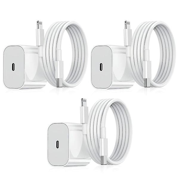 Laddare för iPhone - Snabbladdare - Adapter + Kabel 20W USB-C