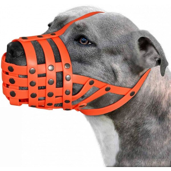 Pitbull hund munkorg amstaff vattentät korg andas mesh sluta bita tugga justerbar mask för null none