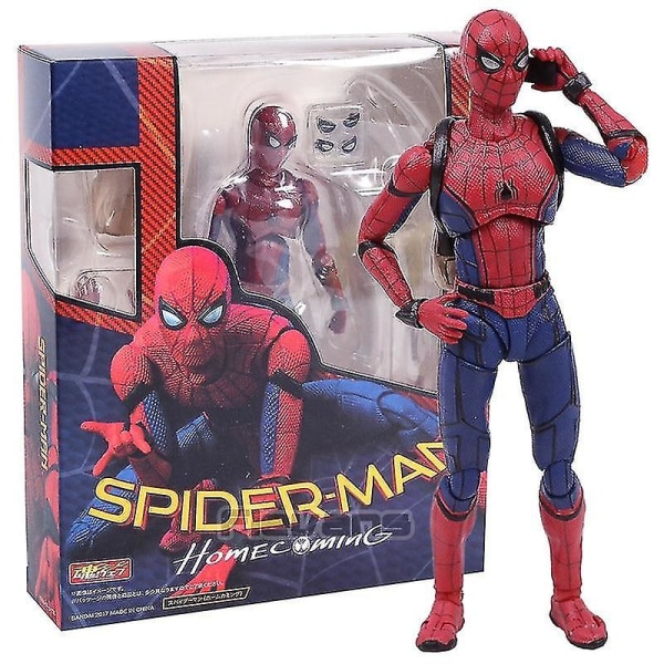 Shf Spider Man Homecoming Spiderman Pvc Action Figur Samlarmodell A