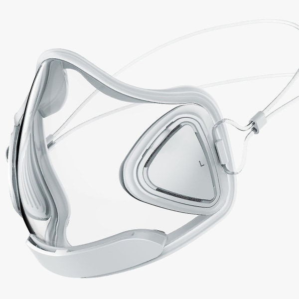 Vit transparent mask, anti-dimmmask, sportmask, högupplöst huvudmonterad mask null none