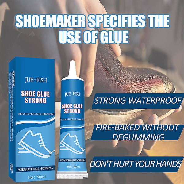 50ml Super Glue Shoe Lim Strong Multi-purpose Vattentätt Sho Repair Lim Blue none