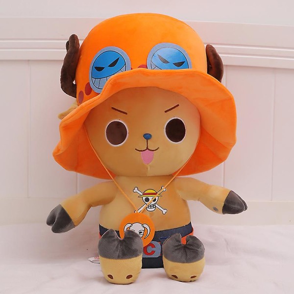 55 cm Tecknad One Piece Plyschleksaker Chopper Plyschdocka Fylld Anime Söt leksak, Chopper Doll Bästa presenten till barn C 55cm