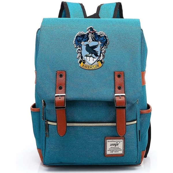 Skolväska Badger Hogwarts College Fritidsryggsäck Mode Resväska Skolväska för pojkar och flickor Skolväska mörkgrå blue 27*12.5*38cm