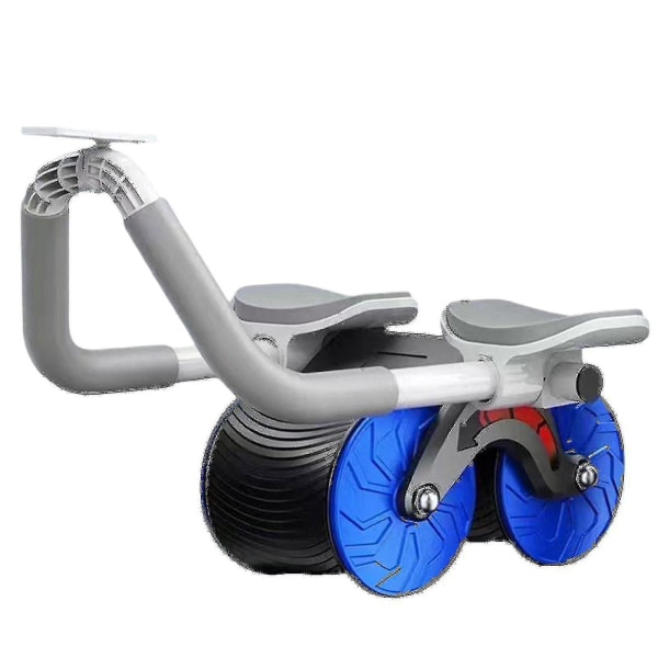 Abdominal Roller Automatisk Rebound Träning Magmuskel Artefakt Träning Fitness Hushåll blue