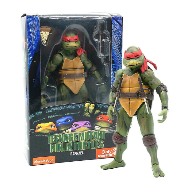 Neca Tmnt Teenage Mutant Ninja Turtles 1990-talsfilm 7" Actionfigur Leksaker Present Rapheal