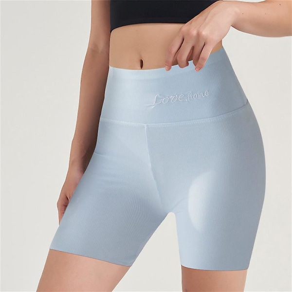 Plus Size Säkerhet Korta Byxor Sommar Kvinnor Seamless Ice Silk Boxers för Kvinna Anti skav Under kjol Boyshort Trosor 2xl Z 2XL (85-100kg) Style 3--Color 8