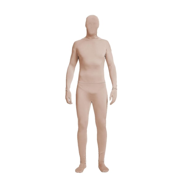 Helkroppsdräkt Unisex Spandex Stretch Vuxen Kostym Zentai Försvinnande Man Body Suit Hk Nude Color 190CM