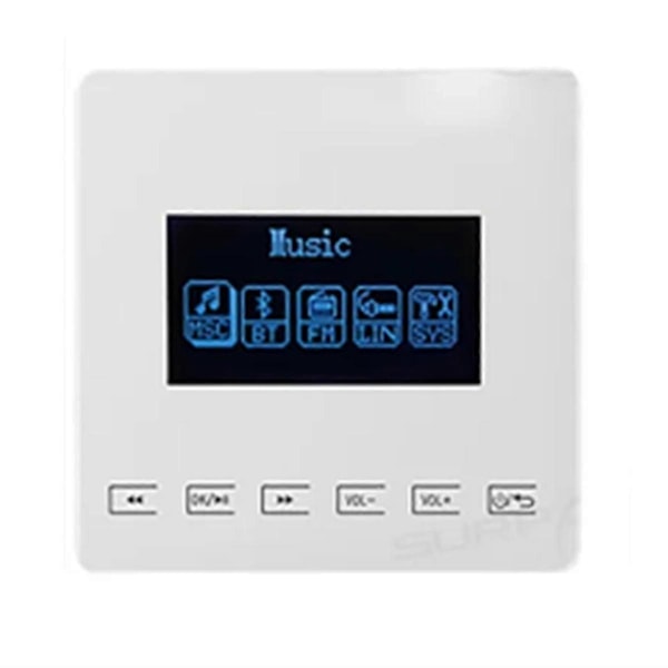 86 Bluetooth Mini Hjemmemusik System Kompatibelt med Vægmounted Forstærker Touch Key