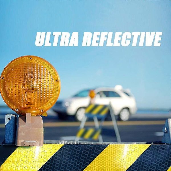 5cm X 25m Självhäftande Reflekterande Tejp, Hög Reflektionsförmåga Reflekterande Säkerhetstejp Mycket Hållbar Säkerhetspåminnelseverktyg För Vägtransportanläggningar