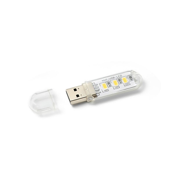 Mini bærbar 3/8 LED USB boglampe DC5V Ultra Bright læsebog USB-lampe 3 LED'er 8 LED'er lys til Power Bank PC