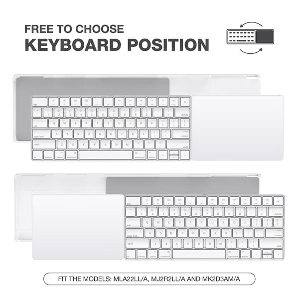 Justerbar Stativ til Skrivebord til Apple Magic Trackpad 2 / 3 / Magic Keyboard 2 / 3