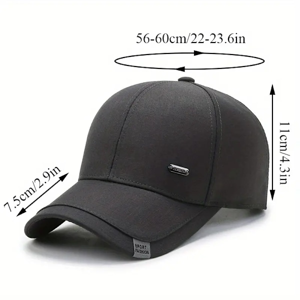 Unisex Solskydd Andningsbar Justerbar Casual Baseballkeps För Utomhussport För Kvinnor & Män