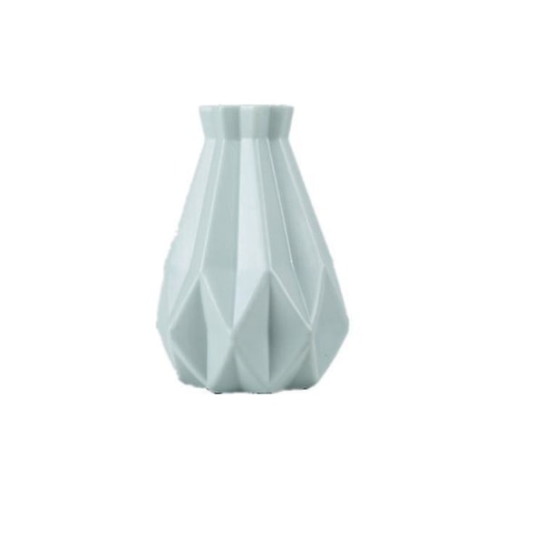 Stue Vase Fortykning Eksplosjonssikker sprukket vaseuregelmessig kreativ vase (1 stk, grønn)