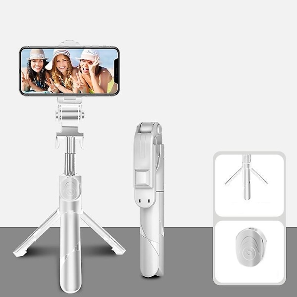 Bluetooth Hvit Mobiltelefon Selfie Stick, Stil: Bluetooth Hvit