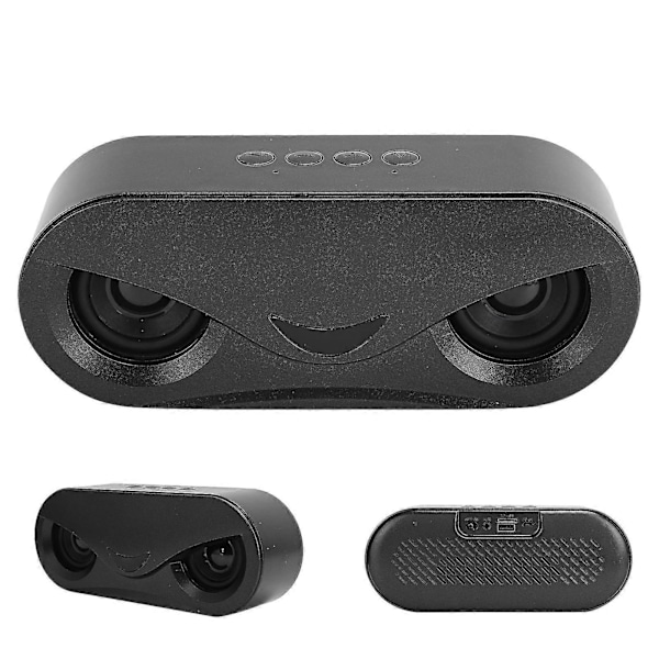 Bærbar Trådløs Bluetooth Dobbelt Højttaler med LED Lys og Bas Stereo til U Disk