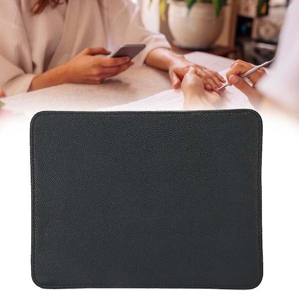 Nagelkonstbordmatta Kudde Pad Vikbar Tvättad Manikyr Skrivbordsmatta Nagelstudio Verktyg Svart