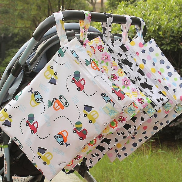 Bærbar pusletaske Enkeltlags babytaske med lynlås Rejsevandtæt