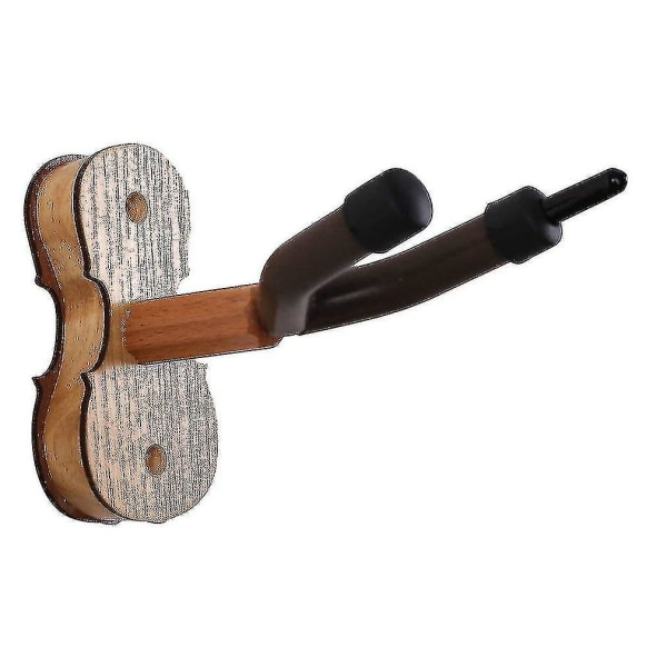 Veggmontert trefelehengerkrok Fiolininstrumentholder Praktisk