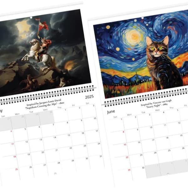 Ikonisk Kattekunst 2025 Kalender