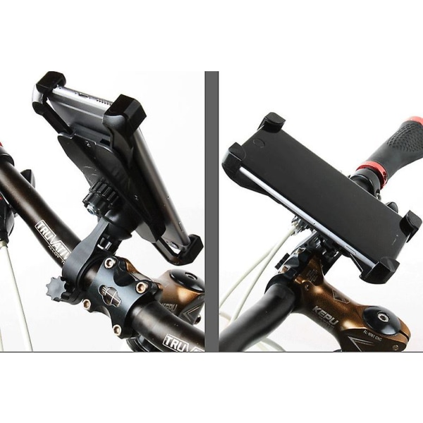 Universal Cykeltelefonfäste, Motorcykeltelefonhållare - robust och säker, enhandsmanövrering, 360 roterande, säkerhetslås