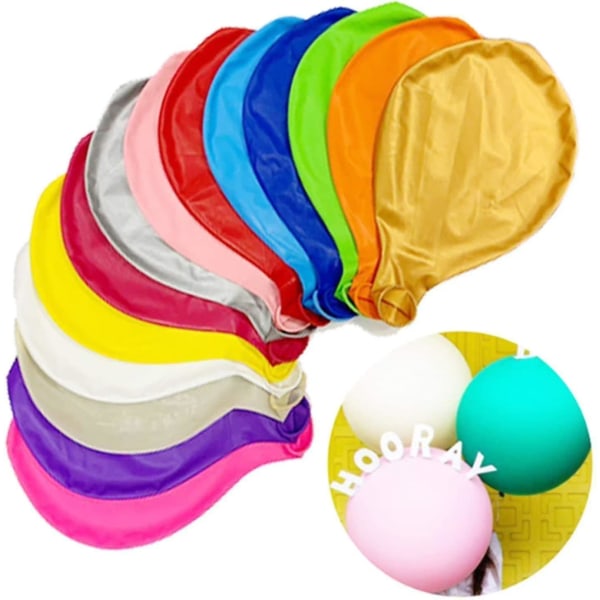 Jätte uppblåsbar ballong, 15 delar stor flerfärgad ballong 100 cm, latex 39