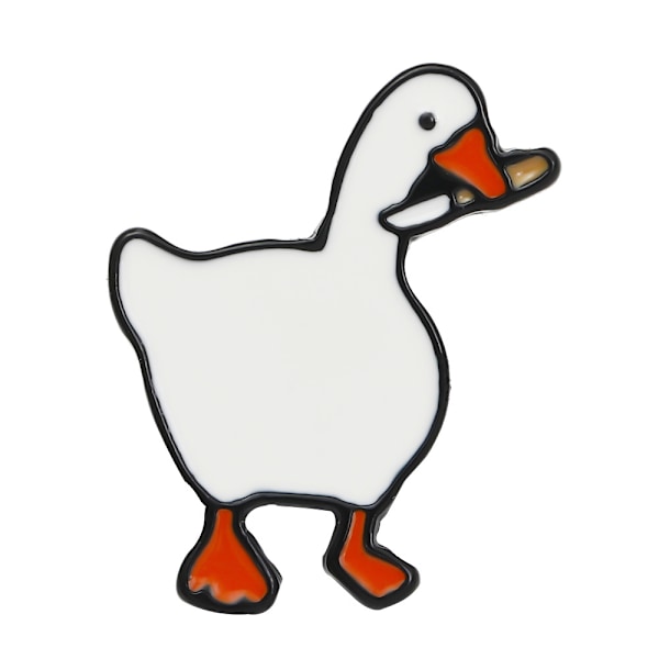 5-pack Söt Gåspinsbrosch Cartoon Djur Vit Gåsbadge Rolig Gåspin Mode Lapelpins Badge Kläder Ryggsäcksdekoration
