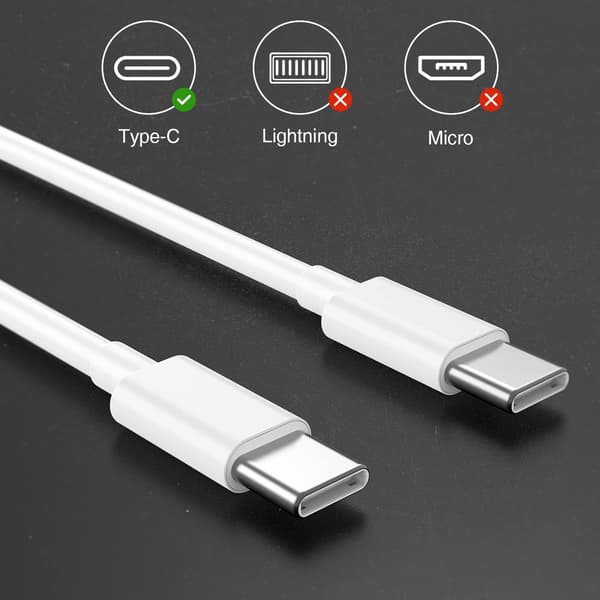 2 x 2m Nopea Latauskaapeli USB-C - USB-C