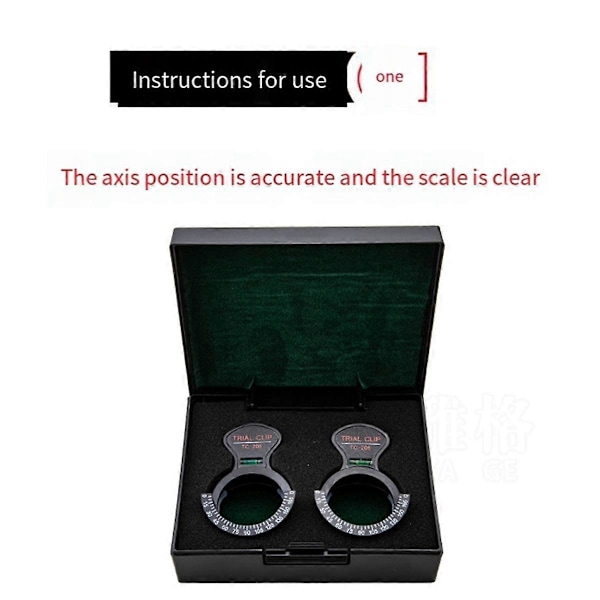 Ny TC-206 Provram Clip Ram Clip Optometri Monokulär Optisk Testram Konsol Oftalmologiskt Instrument (2 Stycken) B