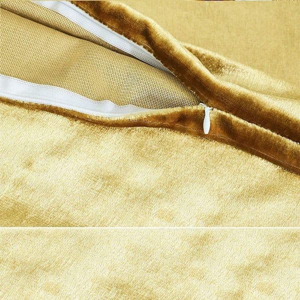 Velourpude - Elegant guld