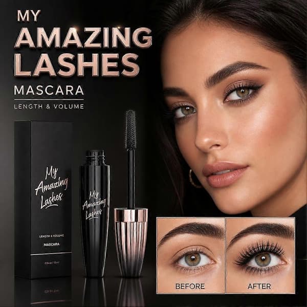 2 stk. My Amazing Lashes Længde & Volumen Mascara-10ml 2pcs