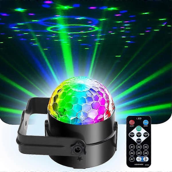 Fjernstyrt Led Magic Ball Light Dj-belysning Diskokule Strobelys Klubb Lampe