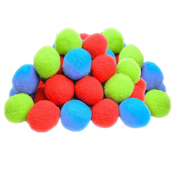 30 Pack Reusable Water Balls, Soft Cotton Play Balls For Swimming Pool, Trampoline, Beach, Garden, Outdoor Fight Games For Kids, Teens, Adults