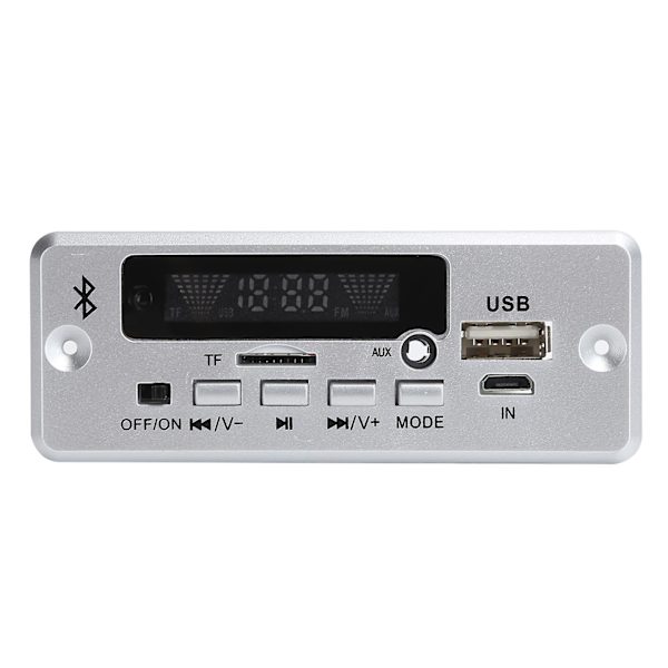 02cabt Dekodningskort Universal Wav Dekodningsmodul Mp3 Dekodarkort Med Bluetooth Samtal Silver