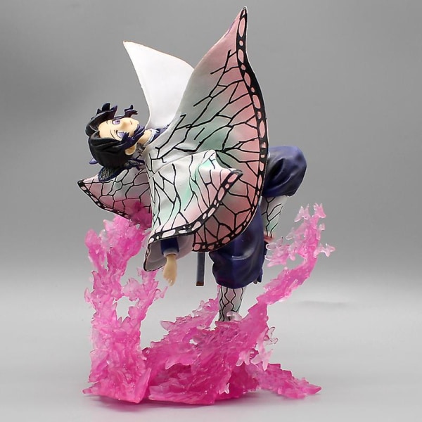 Demon Slayer Figur Kochou Shinobu Anime Figurer Gk Kimetsu No Yaiba Figurine 20cm Pvc Staty Samlarobjekt Modell Docka Leksaker Present