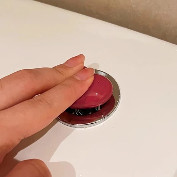 Farverig hjerteformet toiletskylleknap, universel toiletskyllekontakt, toiletskylleanordning til neglesalon.