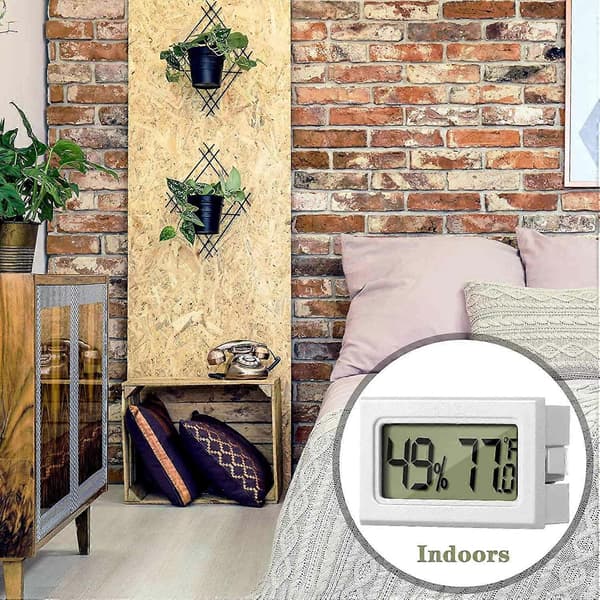 8 stk. Mini Luftfugtighedstermometer Digital Fahrenheit LCD Display Termometer Hygrometer, til Reptil G