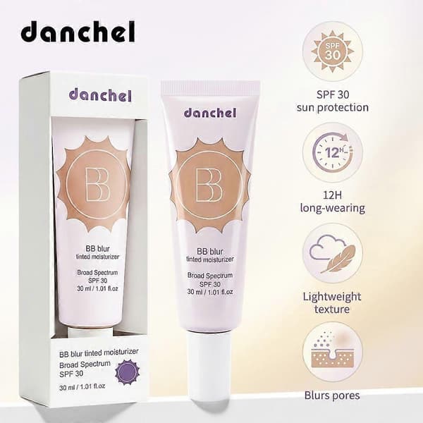 BB Blur Farget Fuktighetskrem, SPF 30, 30ml, 8 Nyanser Tilgjengelig 6