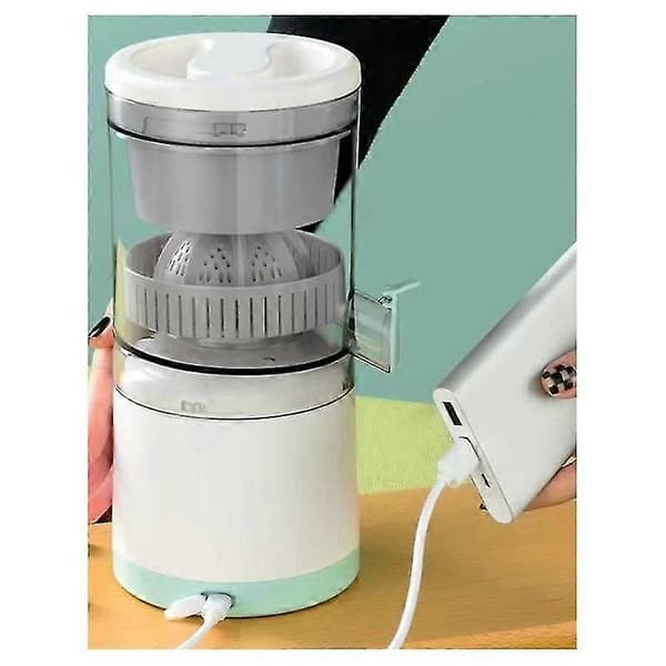 Elektrisk Saftpresser Genopladelig Saftpresser Maskiner Med USB Bærbar Saftpresser Til Appelsin Citron Druesaft