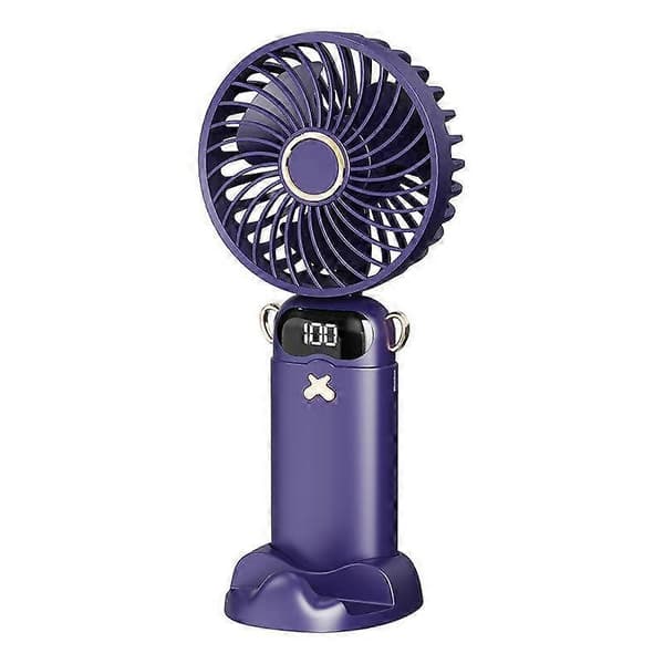 Bærbar Ultra-Stille USB Mini Håndholdt Vifte Bærbare Bordvifter USB Oppladbare Dark Blue