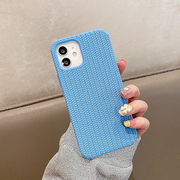 Herringbone Texture Silicone Case For Iphone 13 Pro