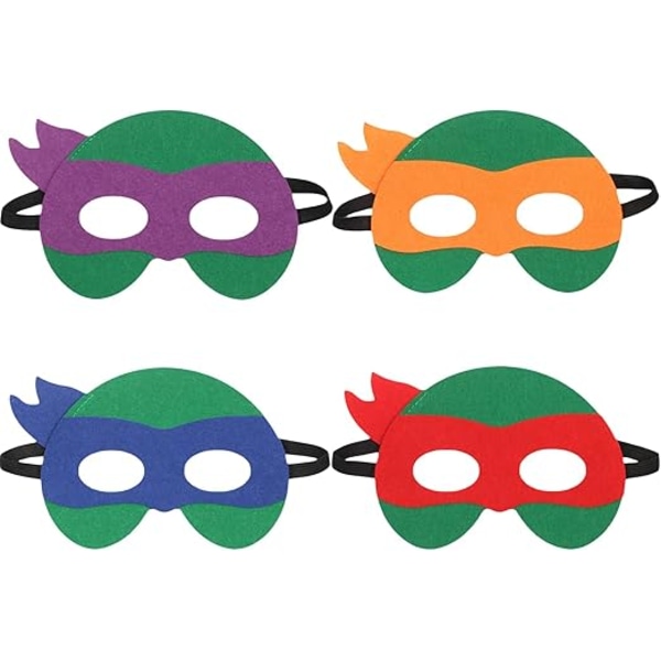 Hero Ninja Turtles -naamio, sankari naamiaiset roolileikki asusteet cosplay-naamio ninja huopanaamio pojille ja tytöille