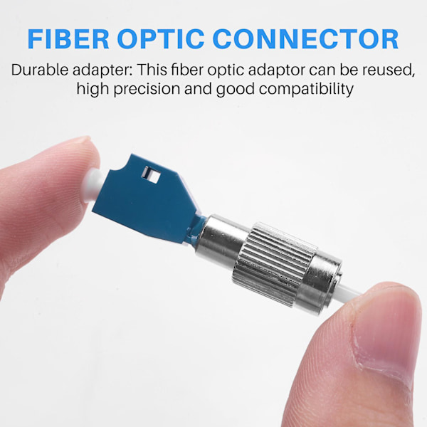 1 stk Visuell Feilsøkingsadapter, Hybrid Fiberoptisk Kontakt Adapter, Single Mode 9/125Um Hann til