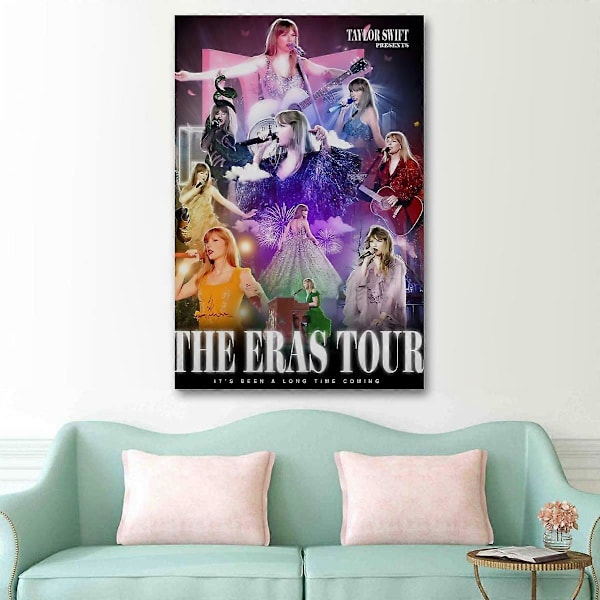 Taylor Swift the Eras Tour Swifties Heminredning Present Posters Väggkonst Presenter Sovrum Kontor Rum Vardagsrum Perfekt för Alla Rum 60x90cm