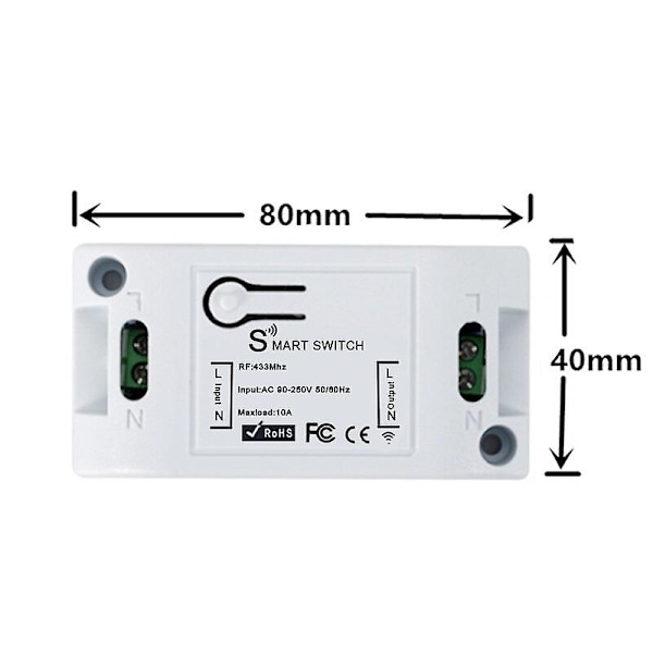 För Diy Fjärrkontrollbrytare Fri Koppling Brytare Modul Hushåll Smart Switch Modul 433mhz Trådlös Diy Smart Home